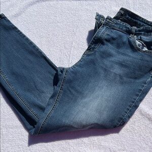 Buffalo David Bitton Dark Blue Straight Jeans. Size 14/34.